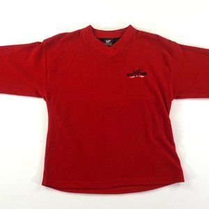 1999 WWF NEW YORK PULLOVER FLEECE SWEATSHIRT RED Men's Small Rare